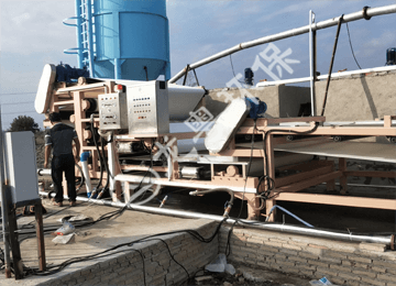 山东青岛河道淤泥分离